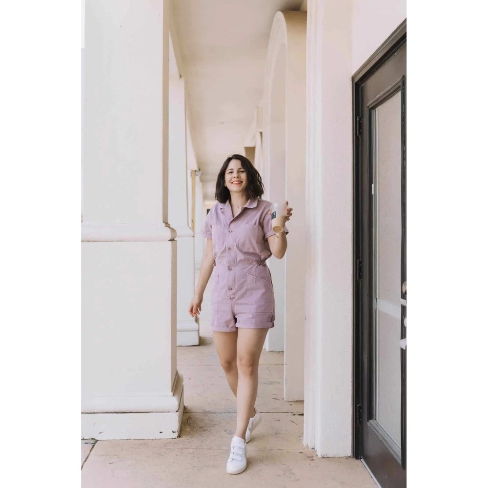 Pistola Parker romper size M denim utility short sleeve cool girl